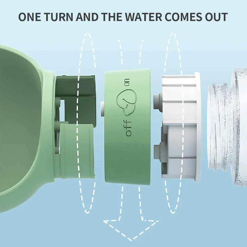 Portable Dog Water Bottle with Food Dispenser