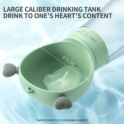 Portable Dog Water Bottle with Food Dispenser