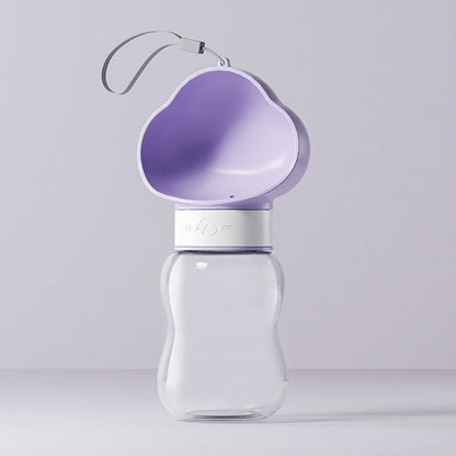 Portable Dog Water Bottle with Food Dispenser